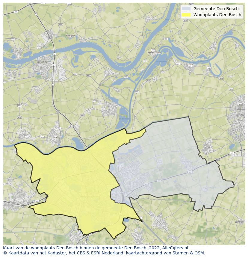 Gemeente kaart 's-hertogenbosch