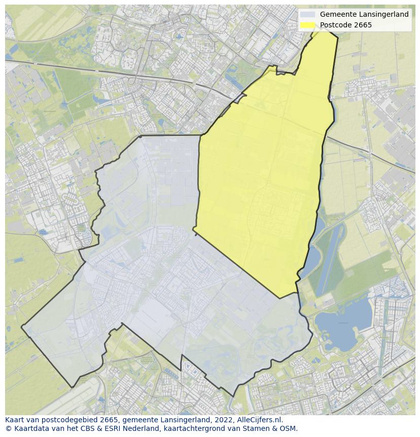 Postcode kaart 2665