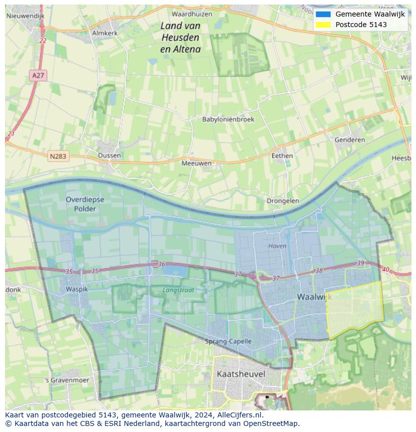 Postcode kaart 5143