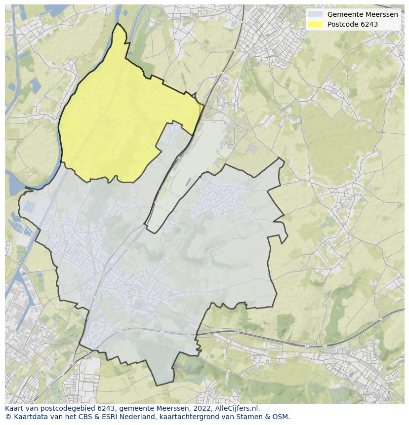 Postcode kaart 6243