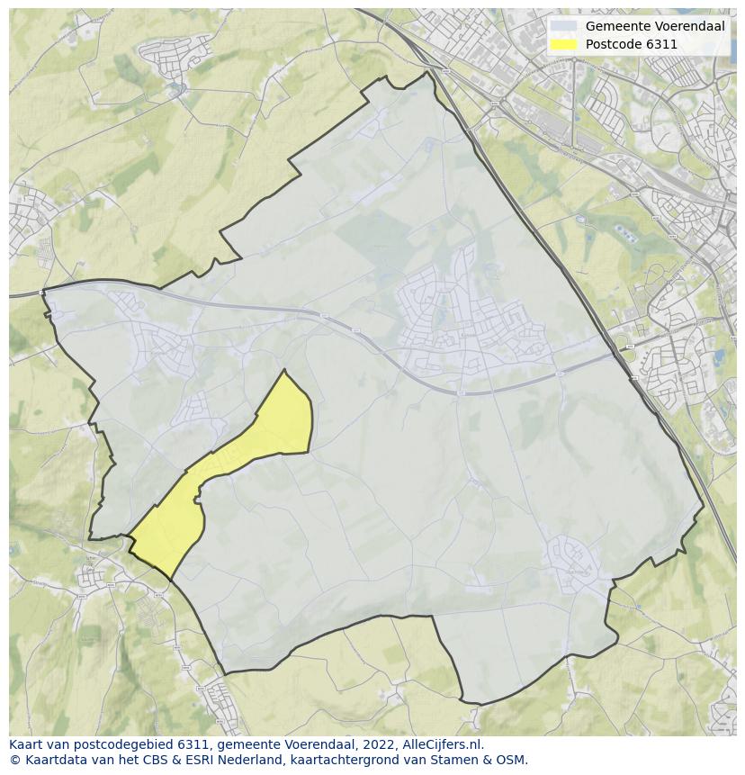 Postcode kaart 6311