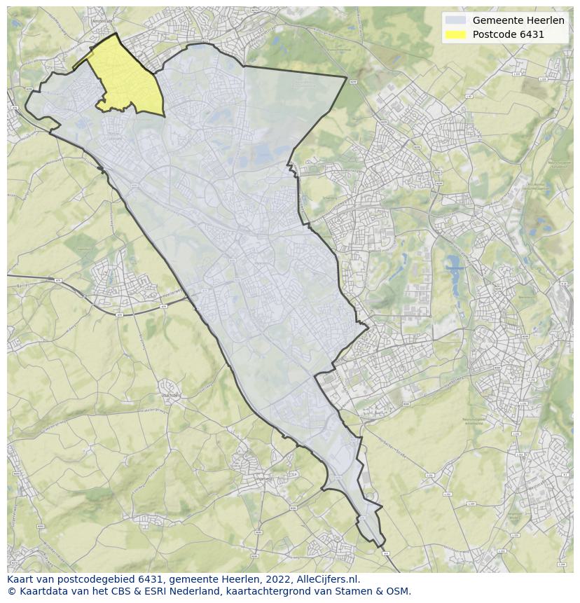 Postcode kaart 6431