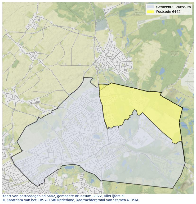 Postcode kaart 6442