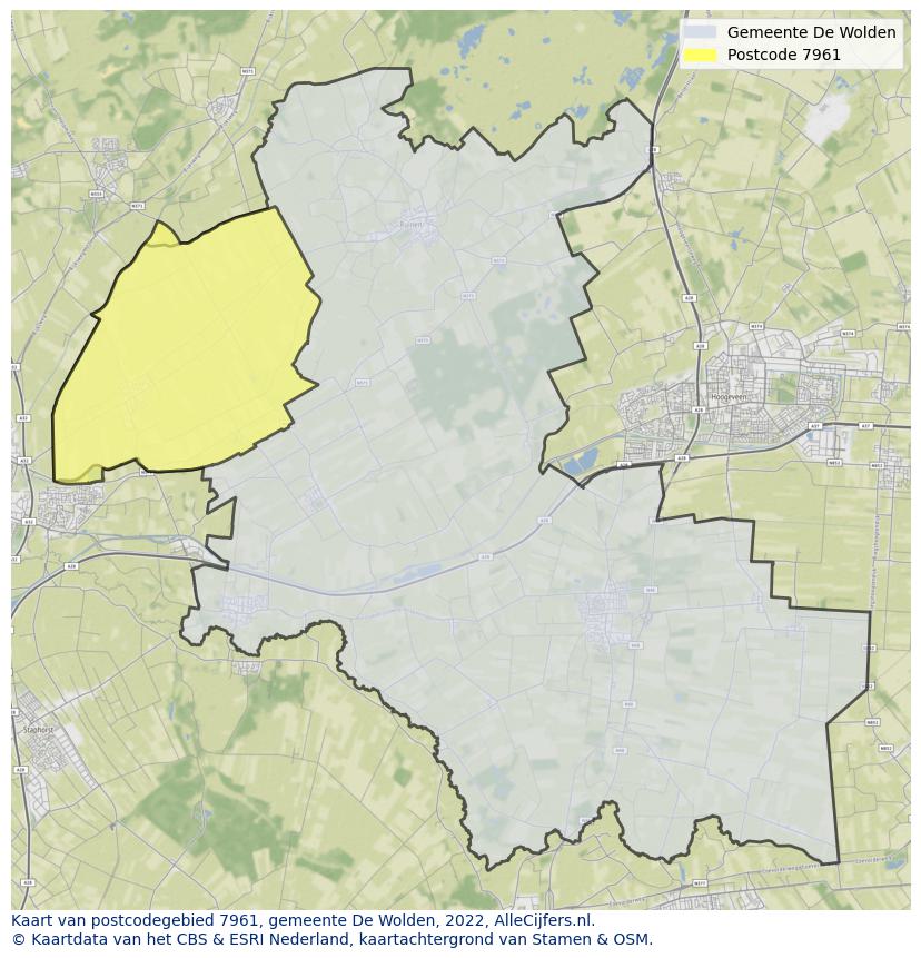 Postcode kaart 7961