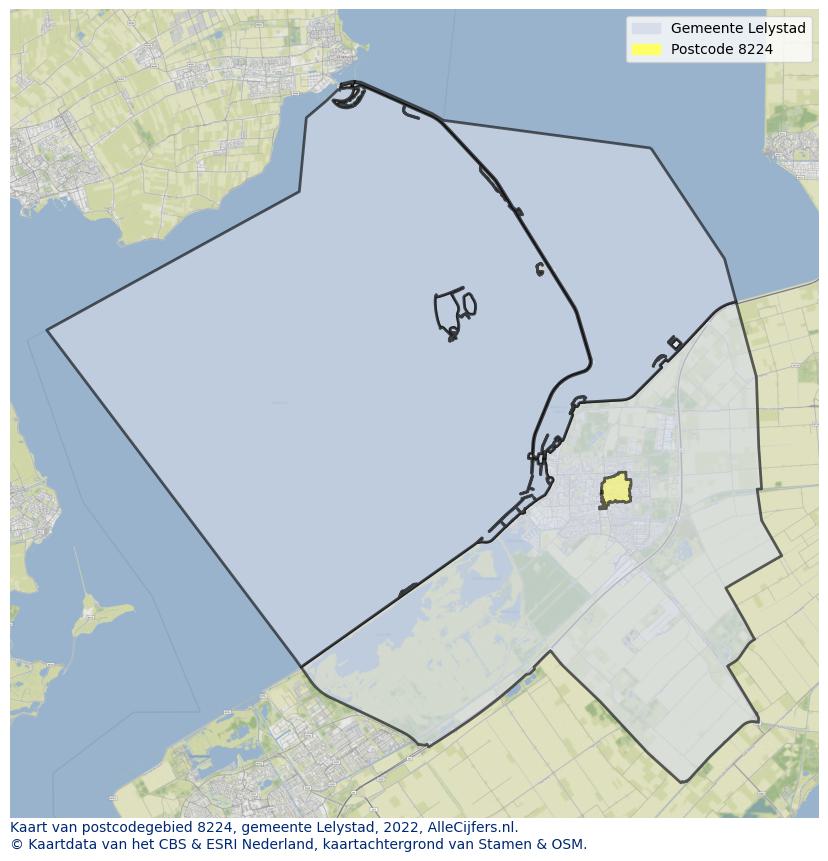 Postcode kaart 8224