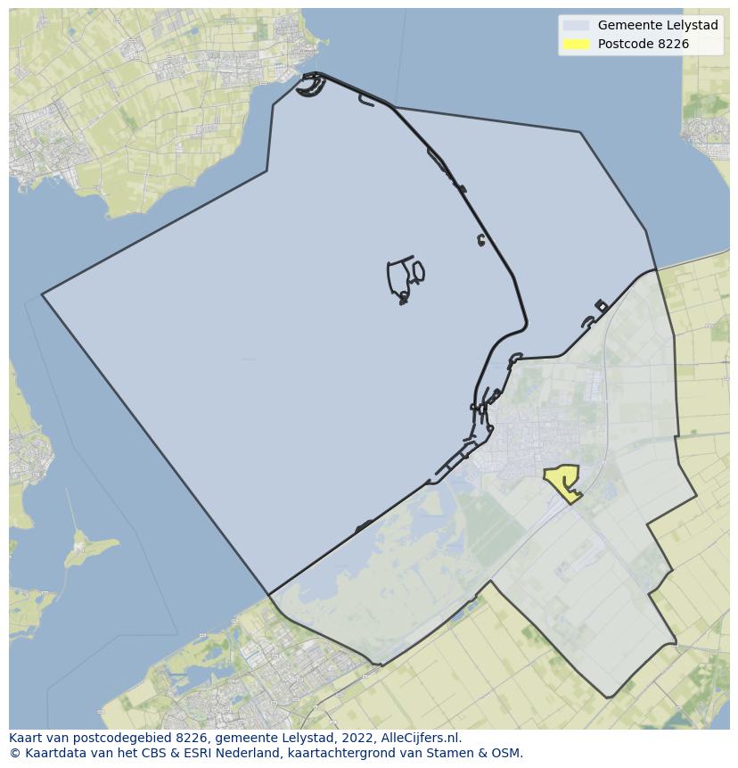 Postcode kaart 8226