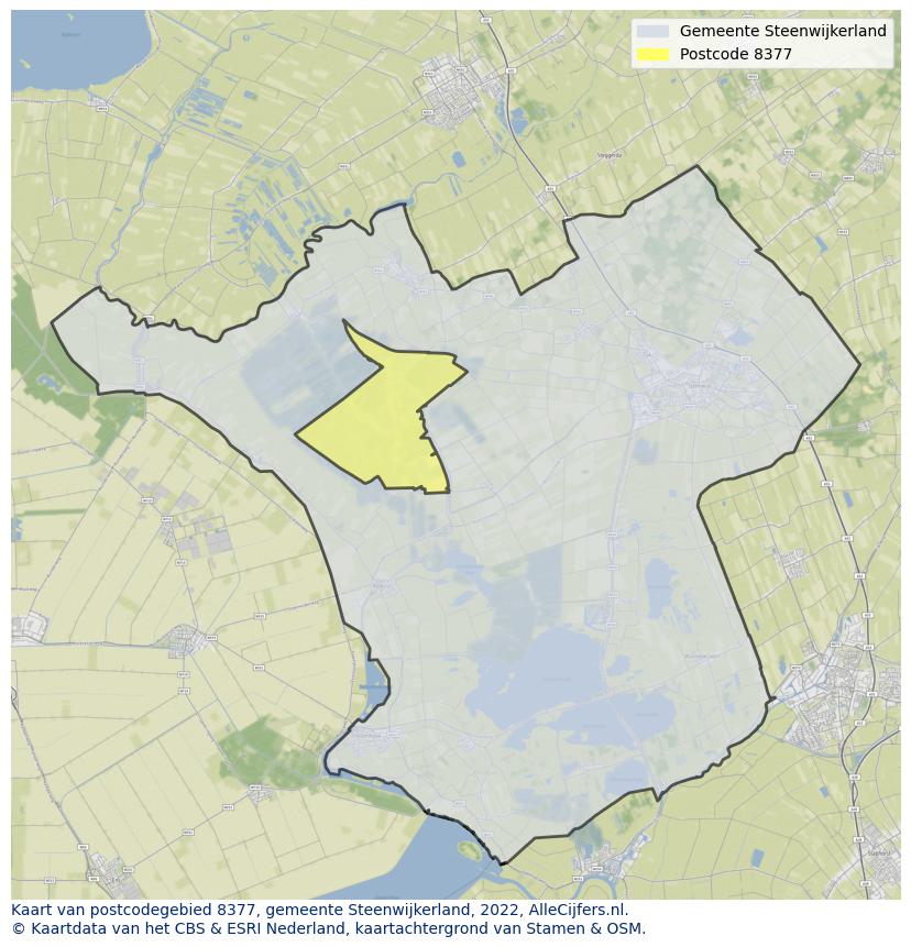 Postcode kaart 8377