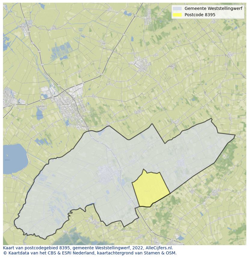 Postcode kaart 8395