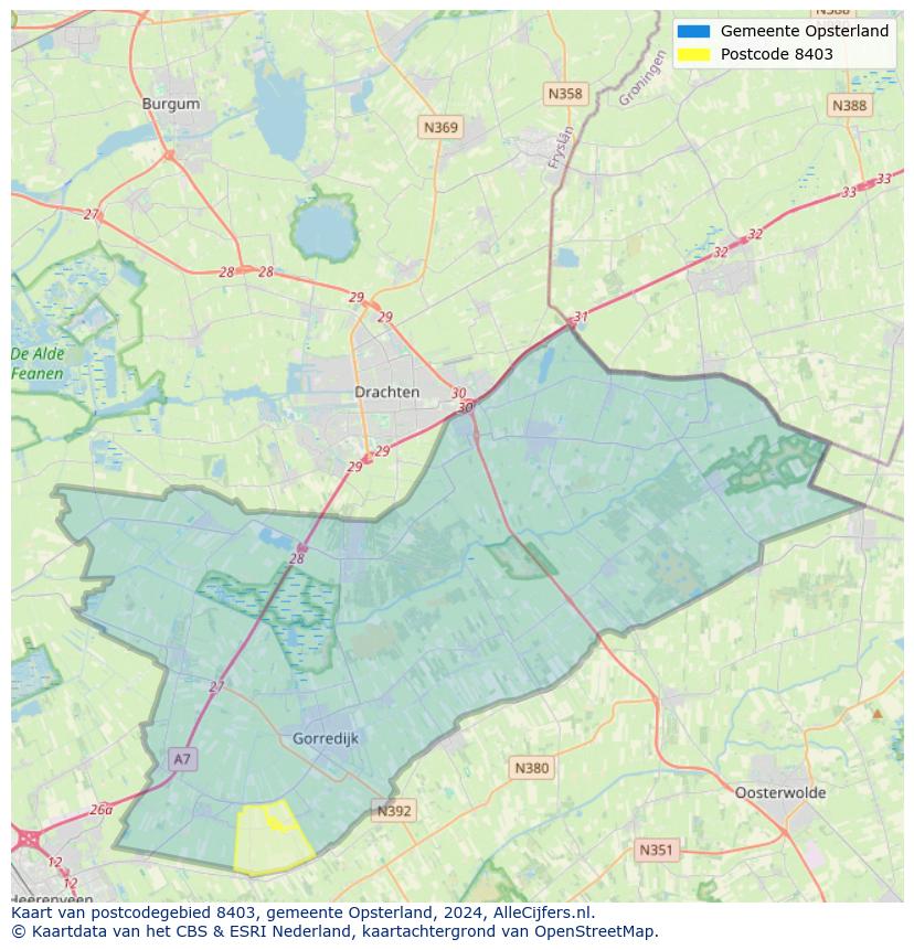 Postcode kaart 8403