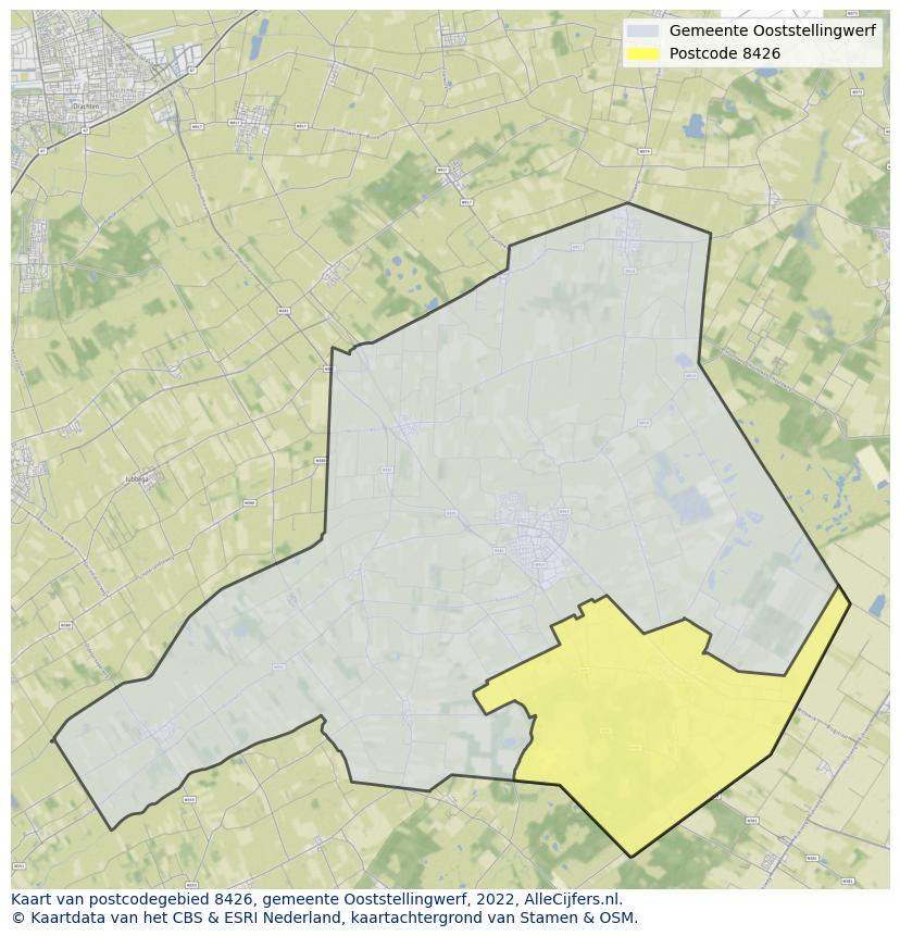 Postcode kaart 8426