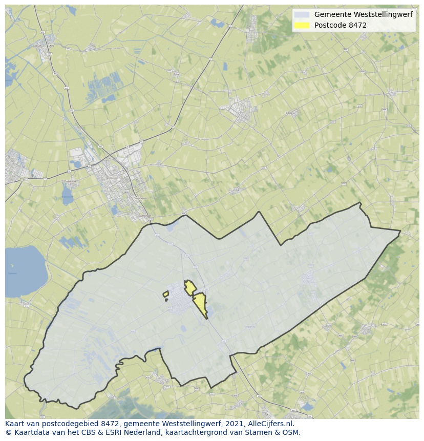 Postcode kaart 8472