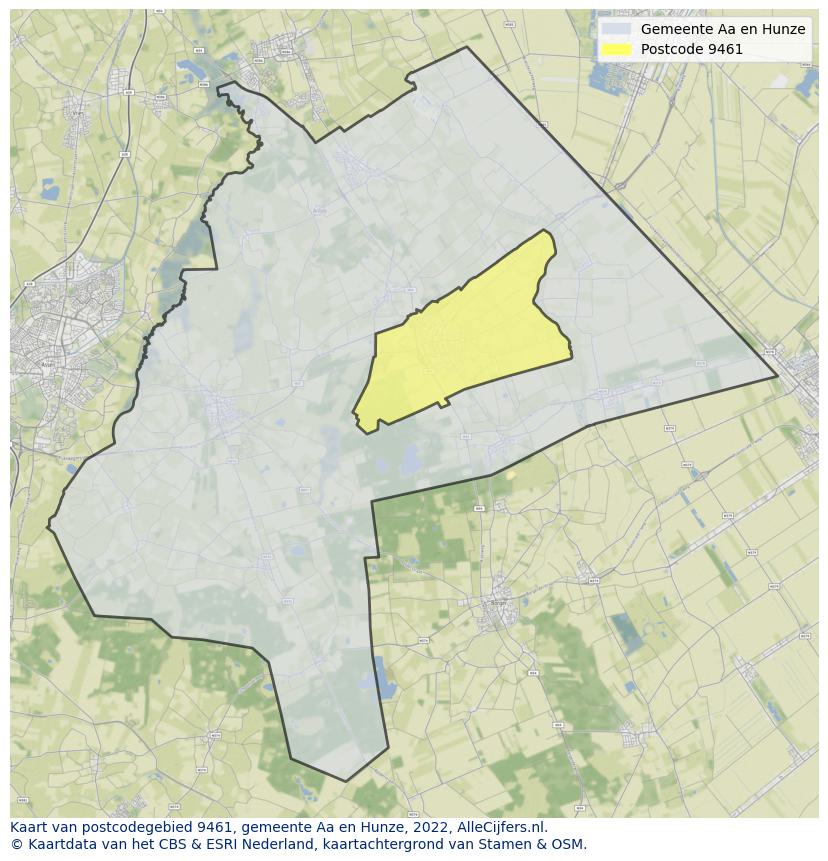 Postcode kaart 9461