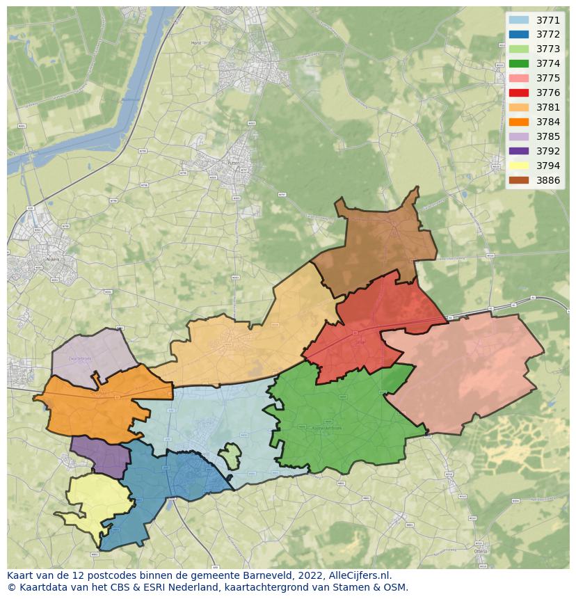 Gemeente kaart barneveld