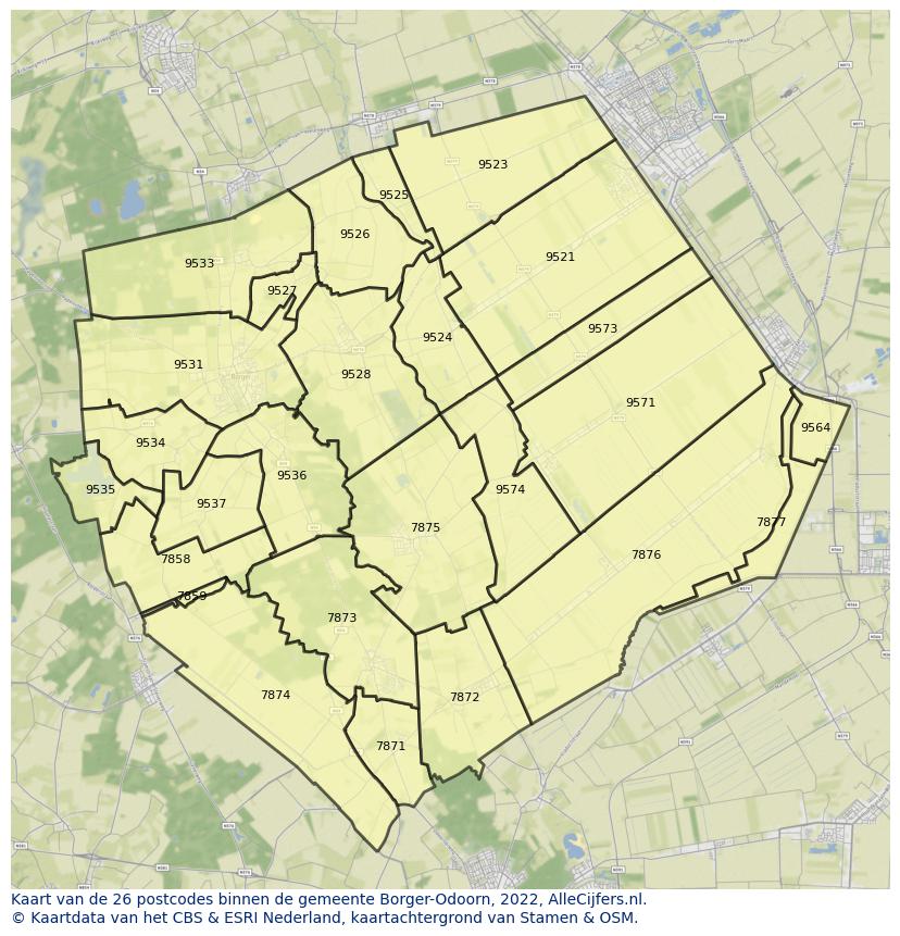 Gemeente kaart borger-odoorn