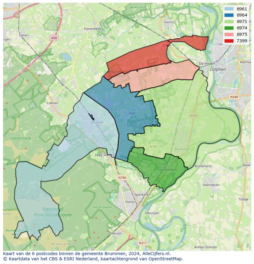 Gemeente kaart brummen