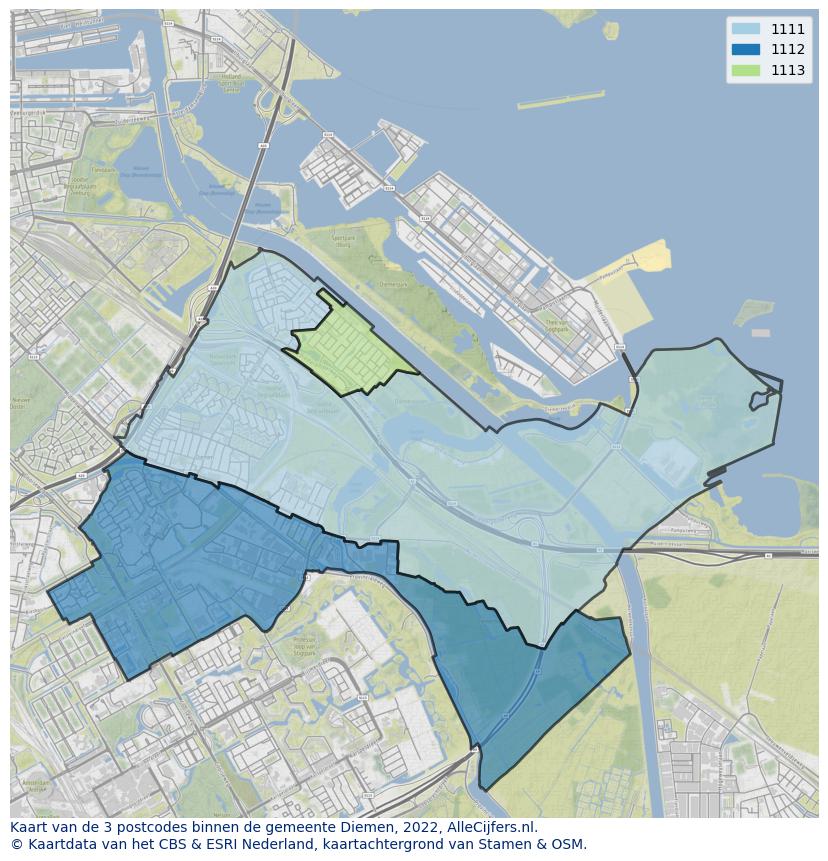 Gemeente kaart diemen