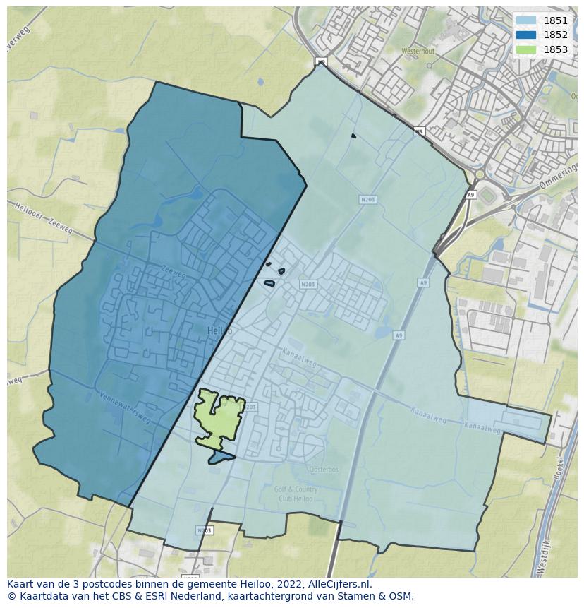 Gemeente kaart heiloo