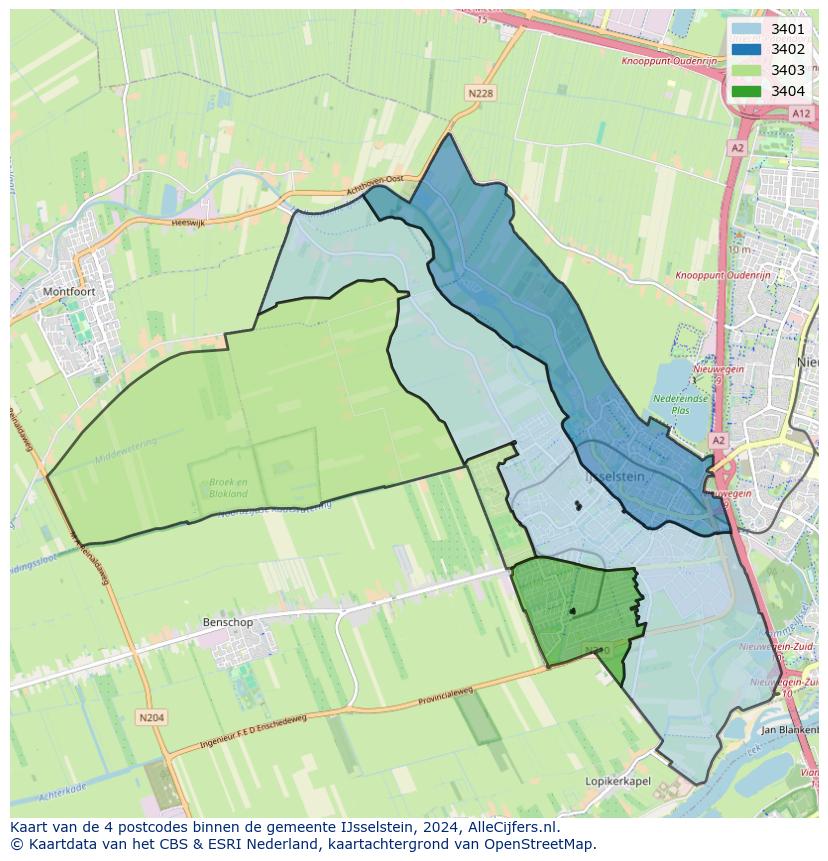 Gemeente kaart ijsselstein