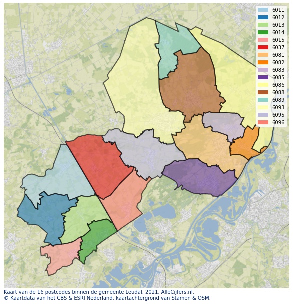 Gemeente kaart leudal