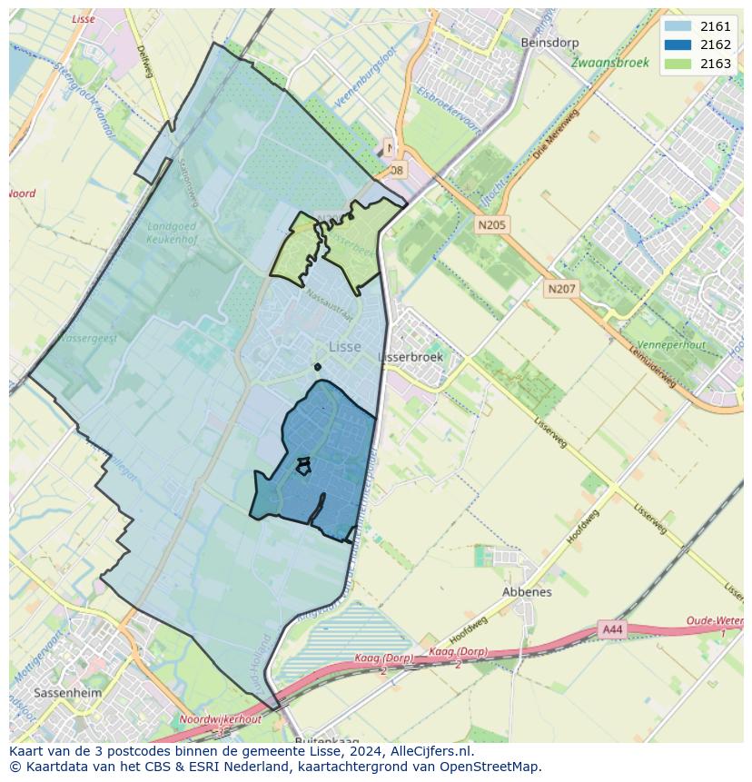 Gemeente kaart lisse