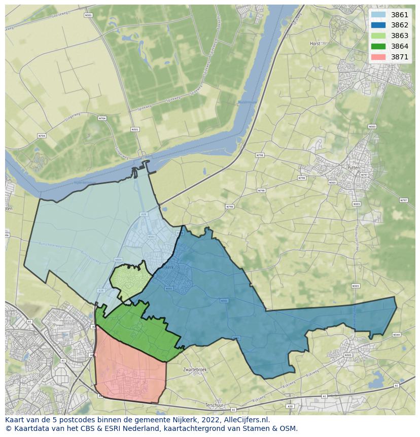Gemeente kaart nijkerk
