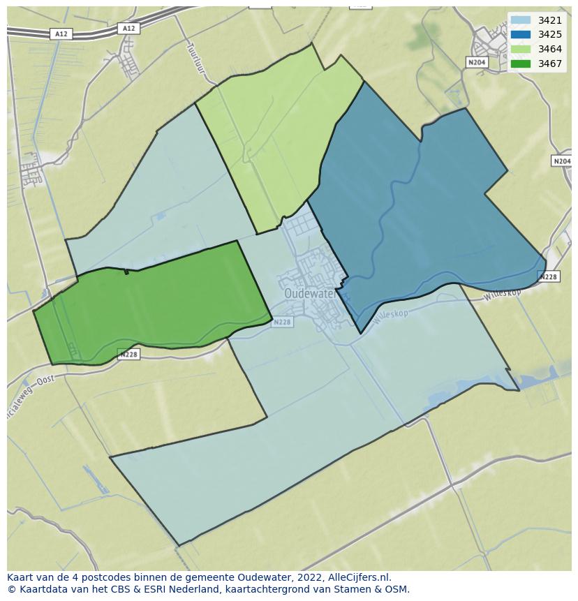 Gemeente kaart oudewater