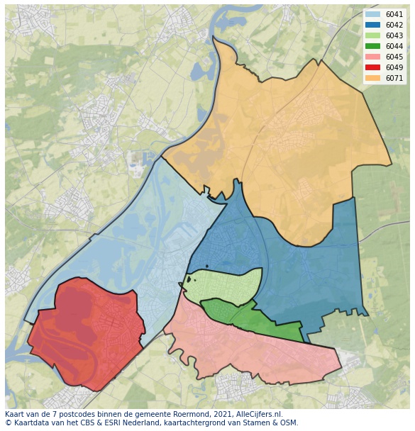 Gemeente kaart roermond