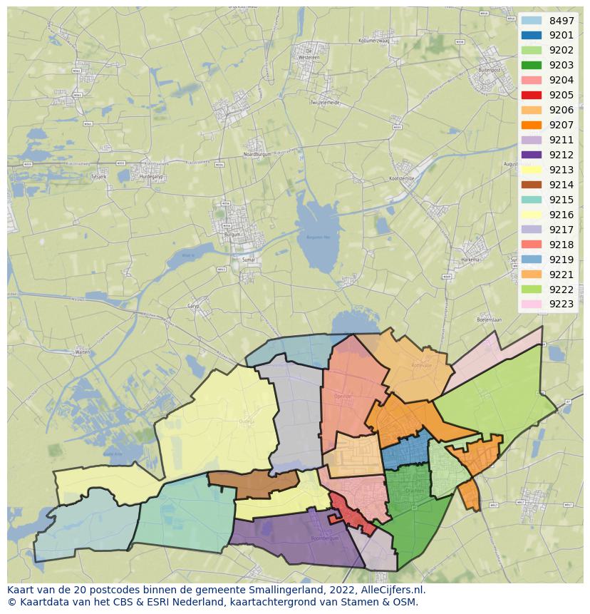 Gemeente kaart smallingerland