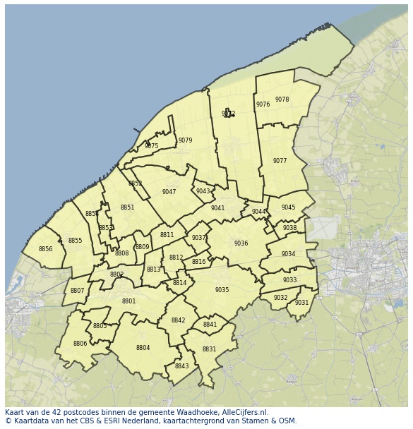 Gemeente kaart waadhoeke