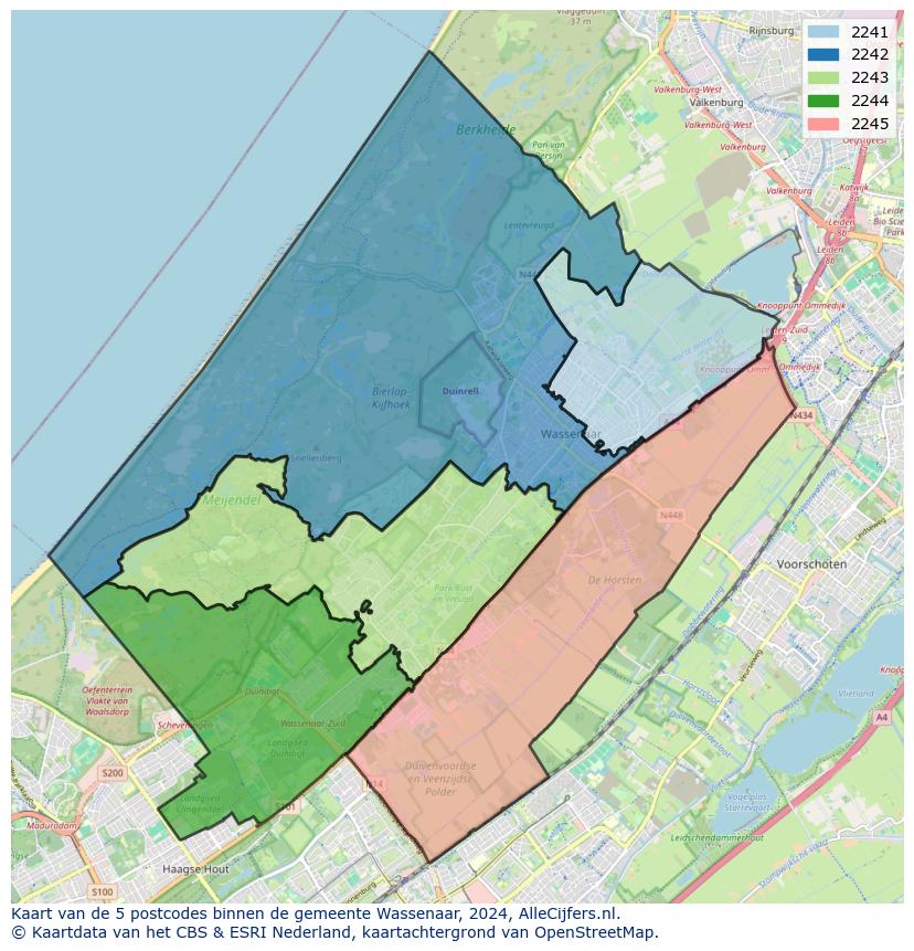 Gemeente kaart wassenaar