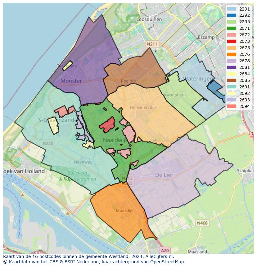 Gemeente kaart westland