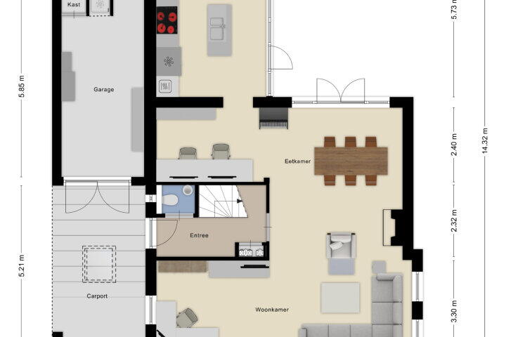 Plattegrond – 28 Oktoberstraat 3, Wouw