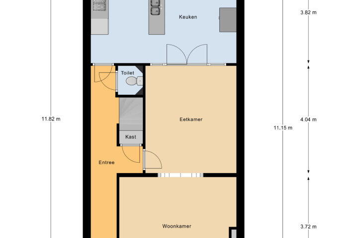 Plattegrond – Aagje Dekenstraat 75, Vlissingen