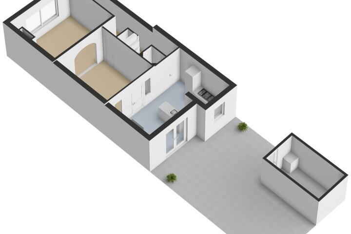 Plattegrond – Aagje Dekenstraat 75, Vlissingen