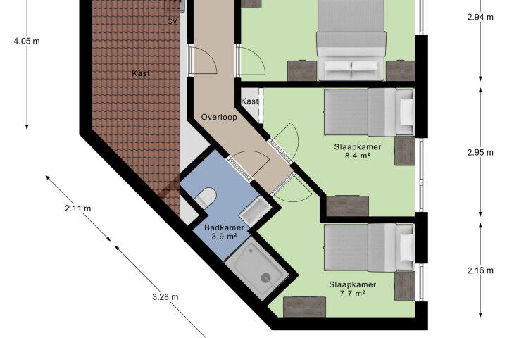 Plattegrond – Aagtekerkesingel 28, Arnhem