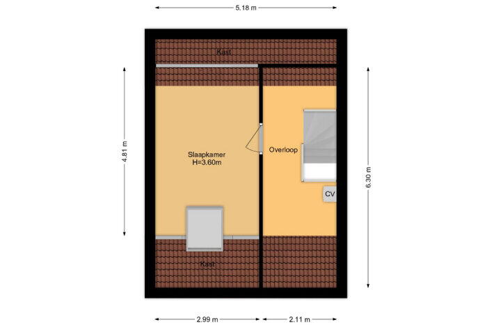 Plattegrond – Aakwerf 37, Zoetermeer