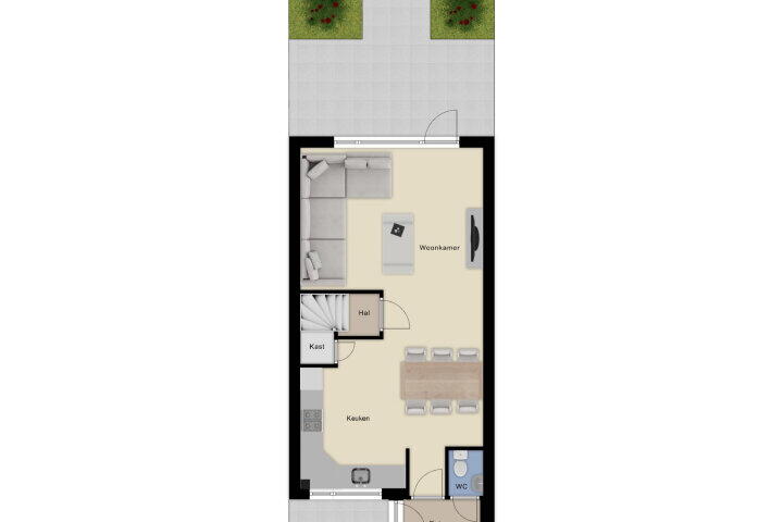 Plattegrond – Aalburgstraat 90, Arnhem