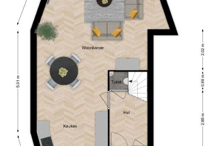 Plattegrond – Aardepad 5, Alphen Aan Den Rijn