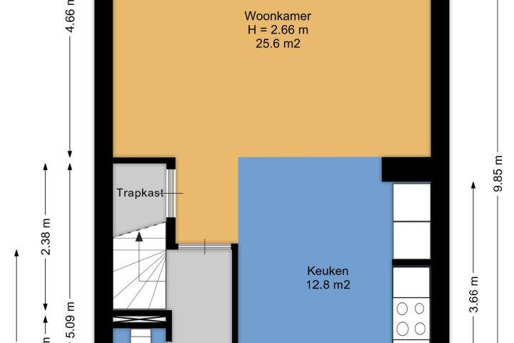 Plattegrond – Aardster 247, Alphen aan den Rijn