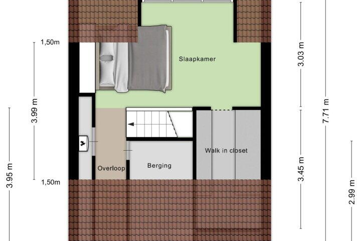 Plattegrond – Abel Tasmanstraat 2, Roosendaal