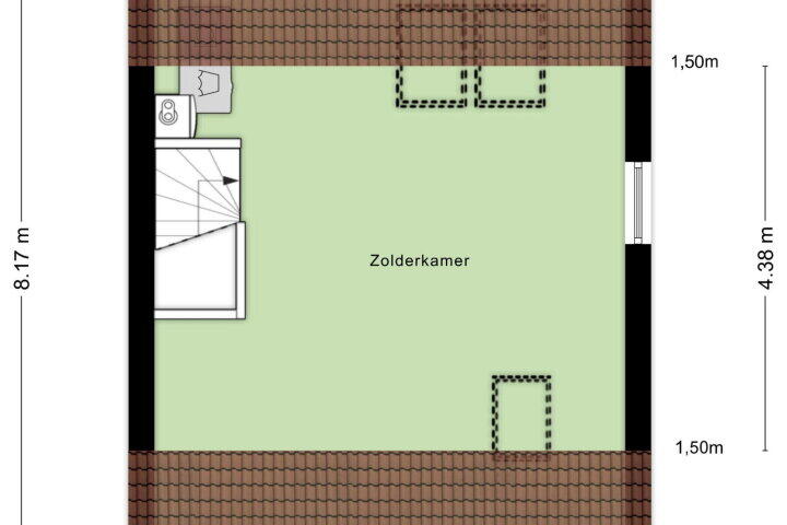Plattegrond – Abersland 2302, Wijchen