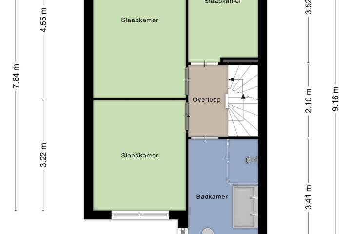Plattegrond – Abersland 2408, Wijchen