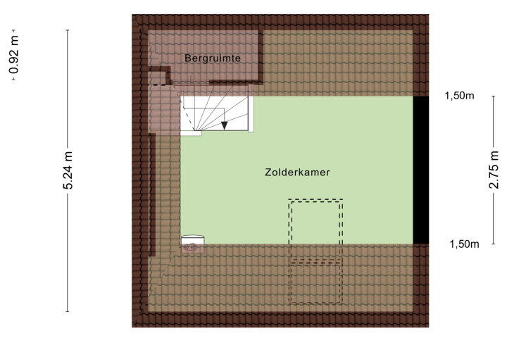 Plattegrond – Abersland 2508, Wijchen