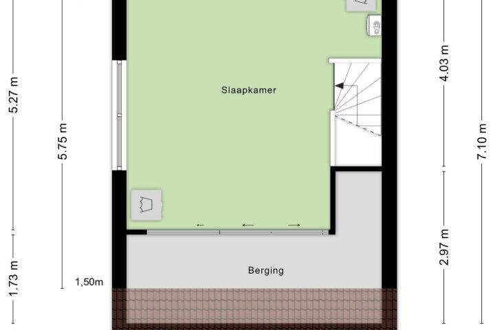 Plattegrond – Abersland 2608, Wijchen