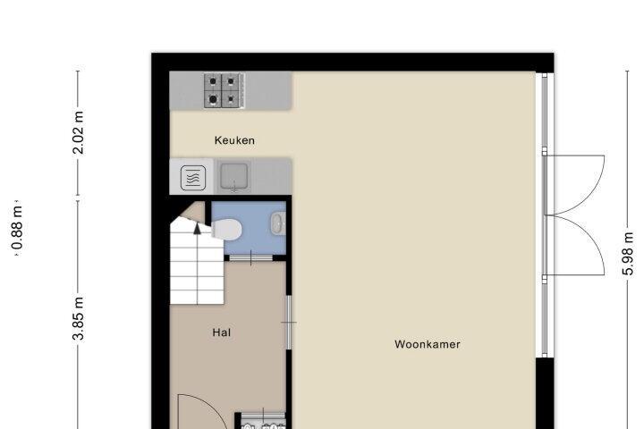 Plattegrond – Abersland 2928, Wijchen