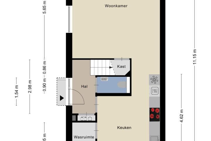 Plattegrond – Abersland 3320, Wijchen