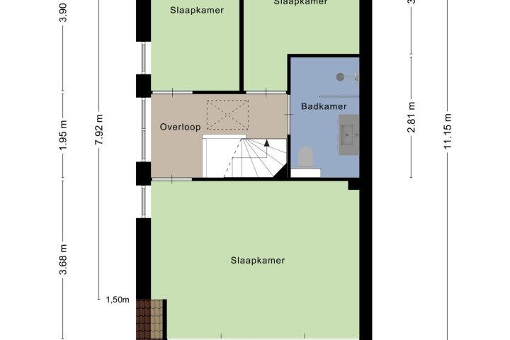 Plattegrond – Abersland 3320, Wijchen