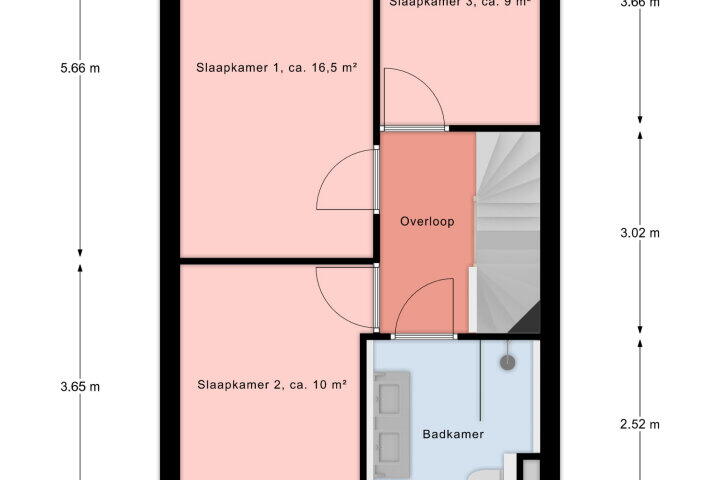 Plattegrond – Abrahamslook 65, Maastricht