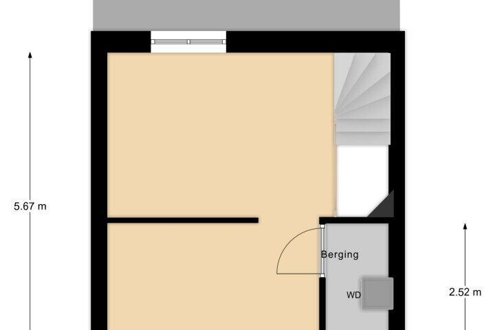 Plattegrond – Abrahamslook 65, Maastricht