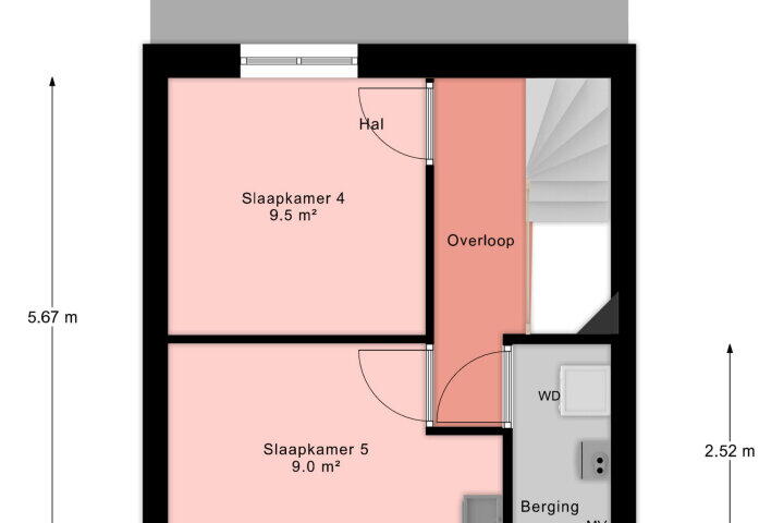 Plattegrond – Abrahamslook 65, Maastricht